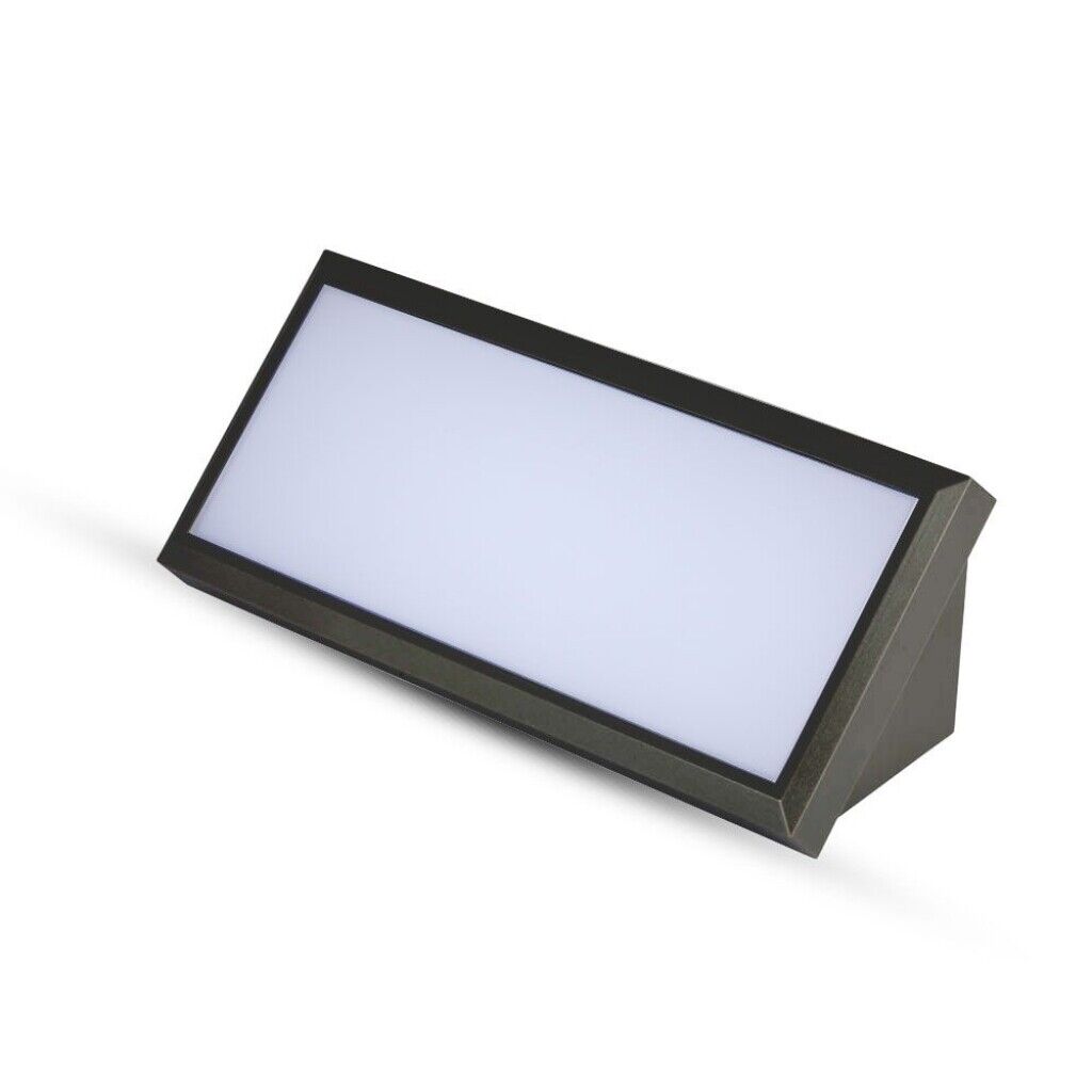 V-TAC VT-8054 Lampada LED da parete rettangolare 12W angolare colore nero da est