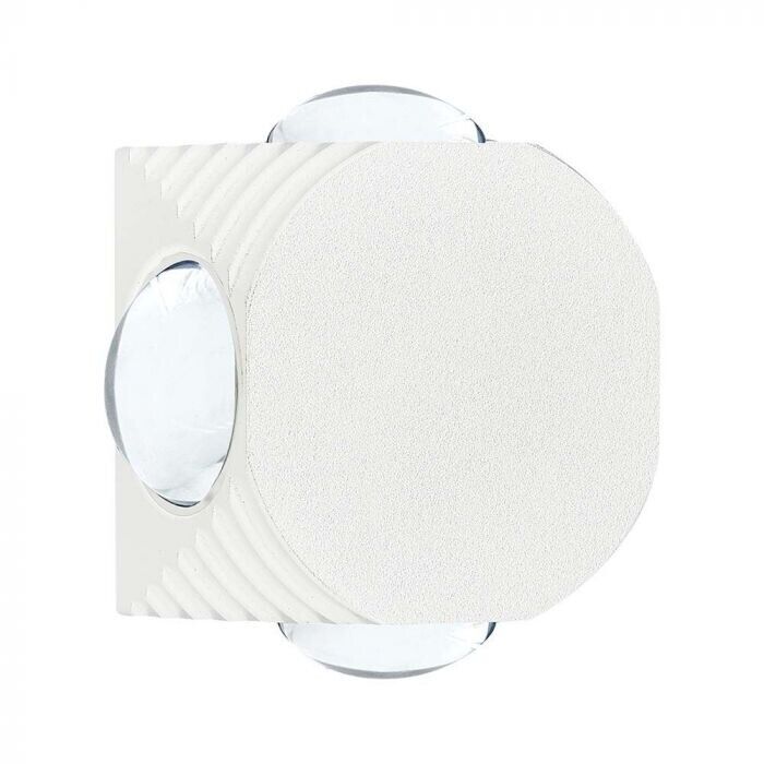 V-TAC VT-2544 Lampada da parete LED 4W rotonda con 4 fasci luminosi applique da