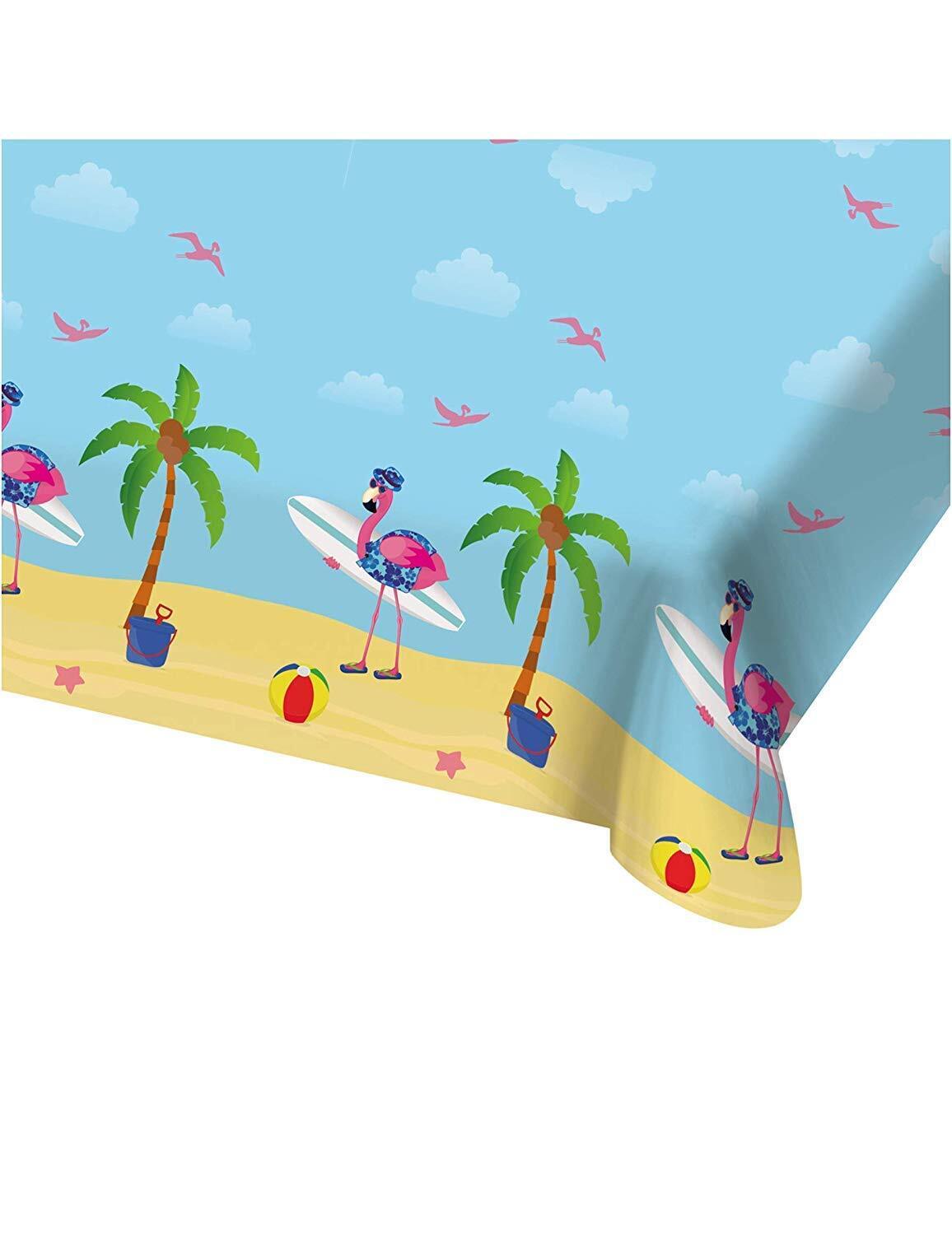 Folat 65343 Flamingo Table Cloth-130x180 cm, Multi-Colored