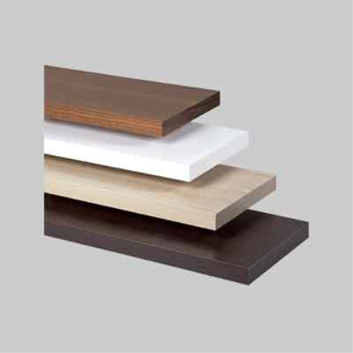 Mensola rettangolare 'ecopan' 60x30 mm - spess. 1,8 mm - col. bianco
