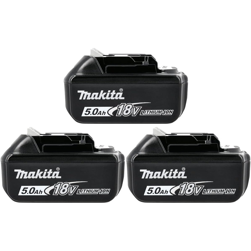 Makita 3BL1850B Batterie 18V 5Ah LXT Litio con indicatore Led &ndash; Kit 3 Pezz