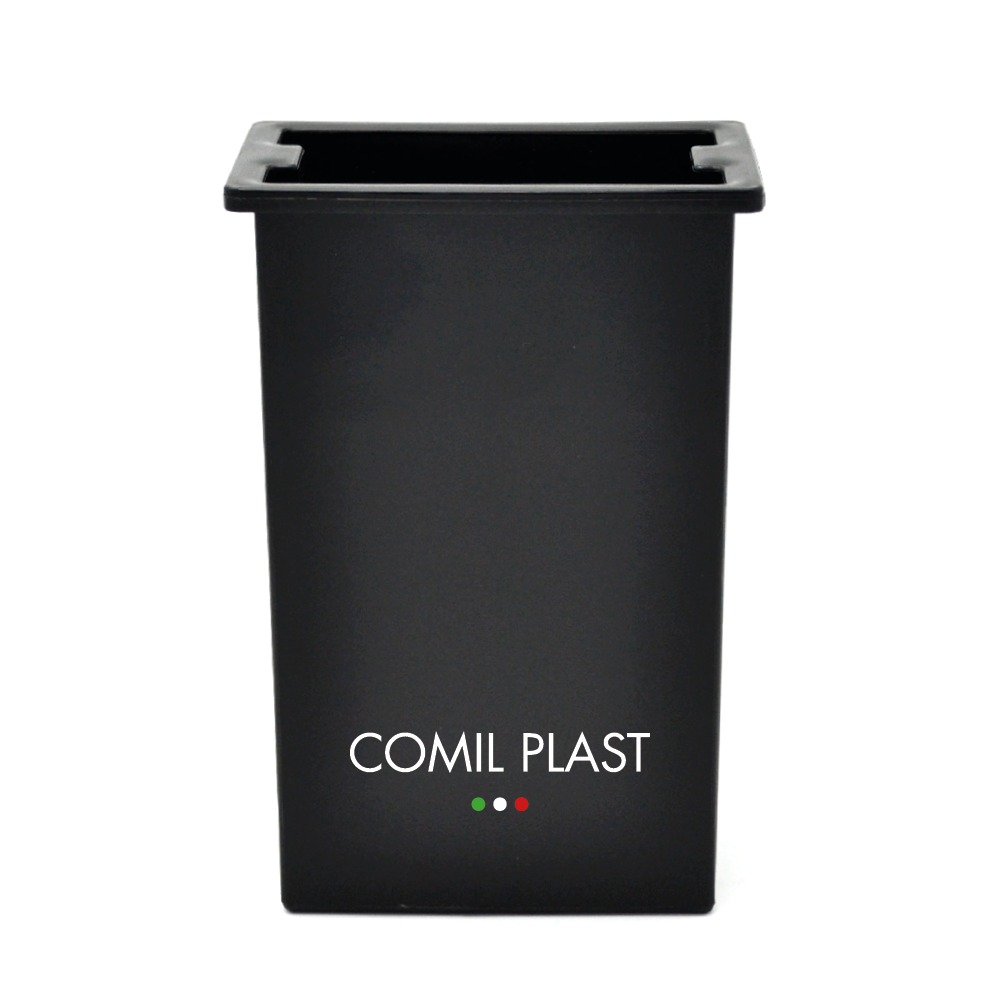 Portafiori in plastica per Vaso da cimitero Nero, 16x10x6cm