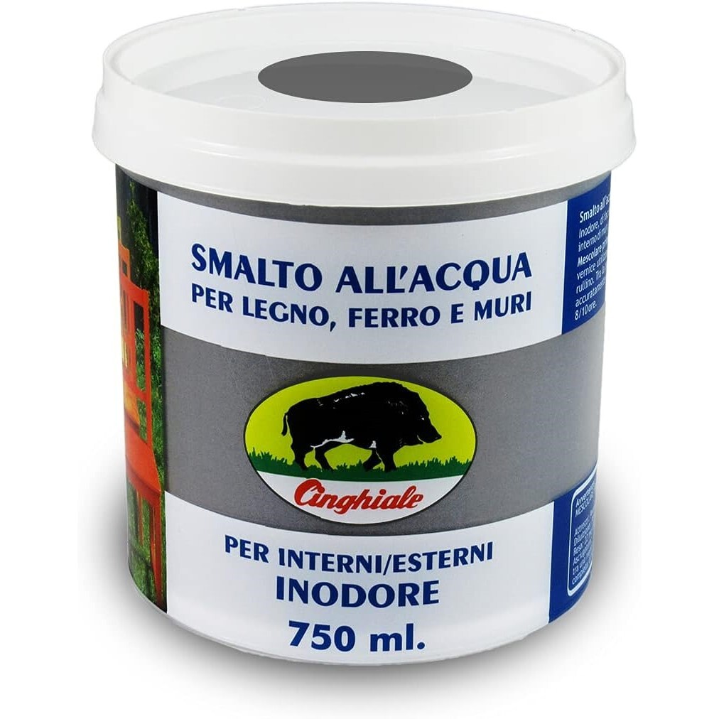 CINGHIALE - SMALTO ACQUA GRIGIO SCURO 0,75 LT
