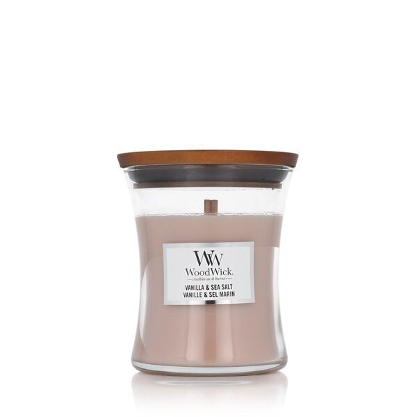 WoodWick Vaso di Vaniglia e Sale Marino (vaniglia e sale marino) - Candela profu