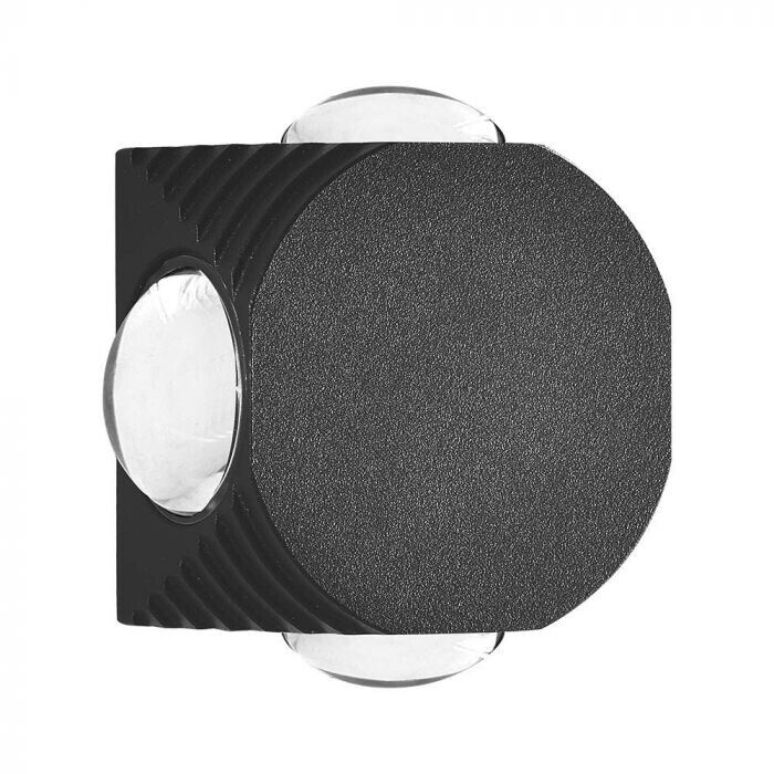 V-TAC VT-2544 Lampada da parete LED 4W rotonda con 4 fasci luminosi applique da