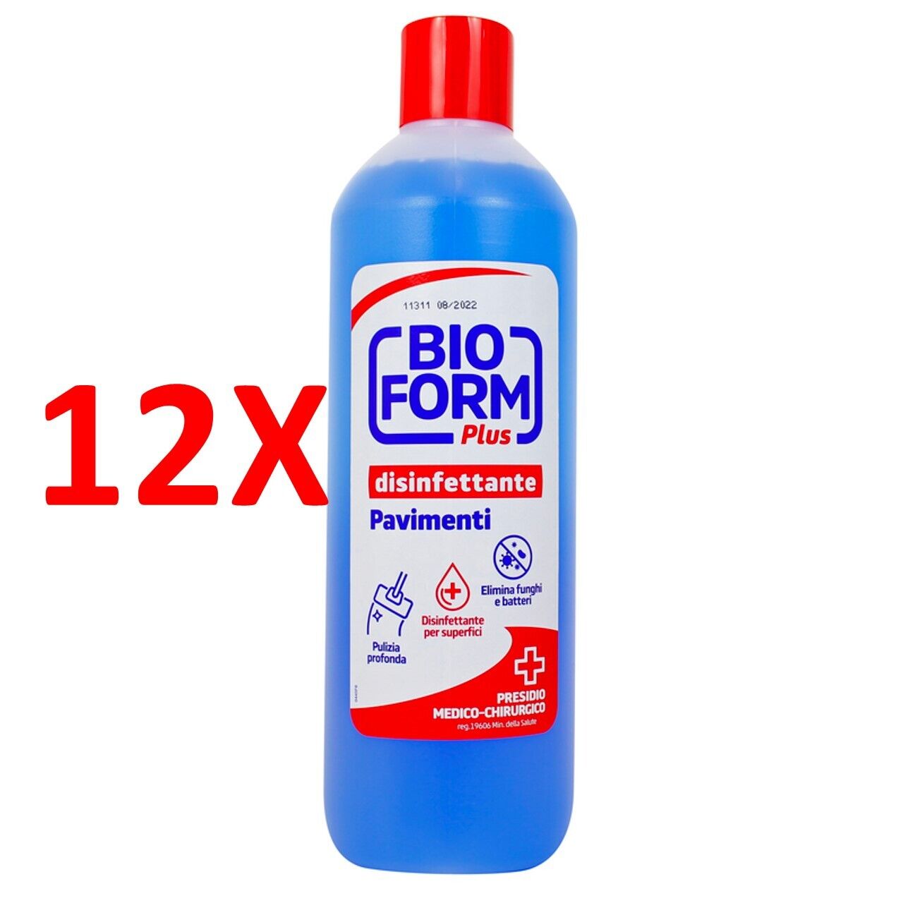 12 X Bioform Plus Disinfettante Pavimenti 1500 Ml