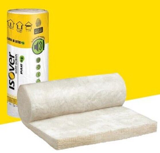 Isover Par 4+ lana vetro rotoli ml 0,6x15 spessore 4,5 cm acustica termica idror