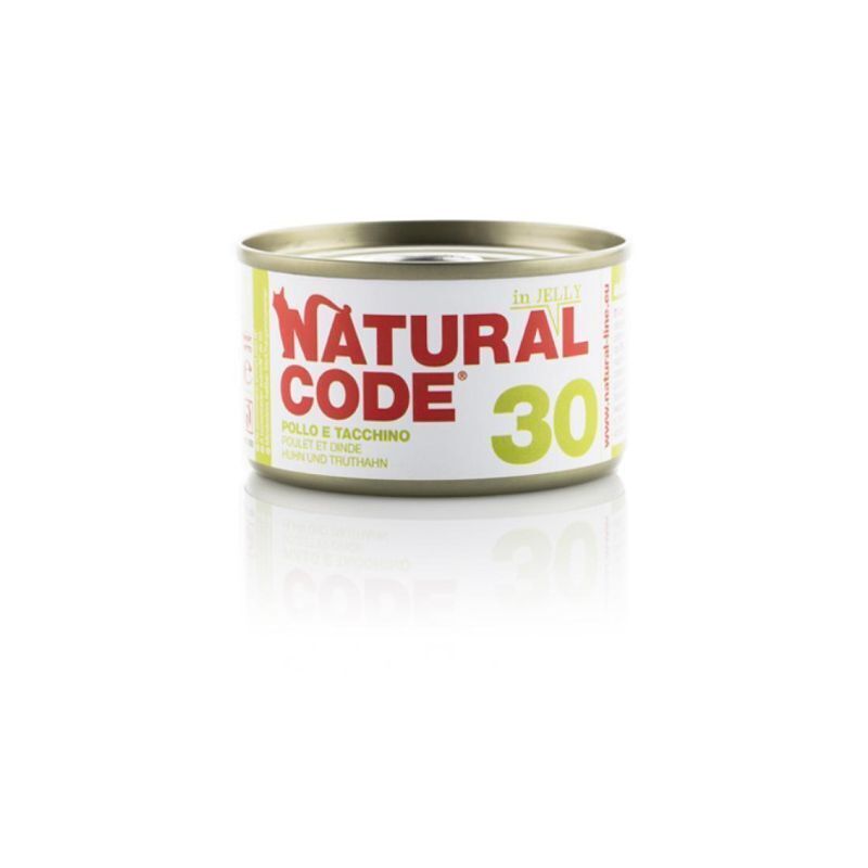 Natural code 30 pollo e tacchino in jelly 85gr