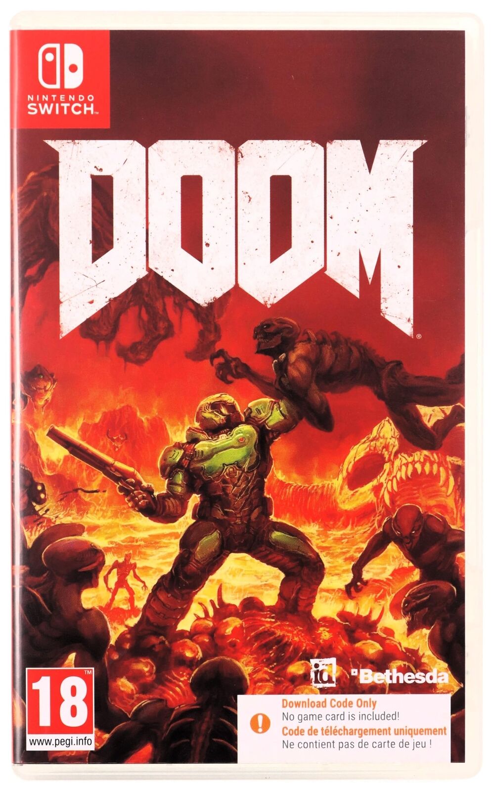 Nintendo Switch Doom (Code In A Box) Game NUOVO