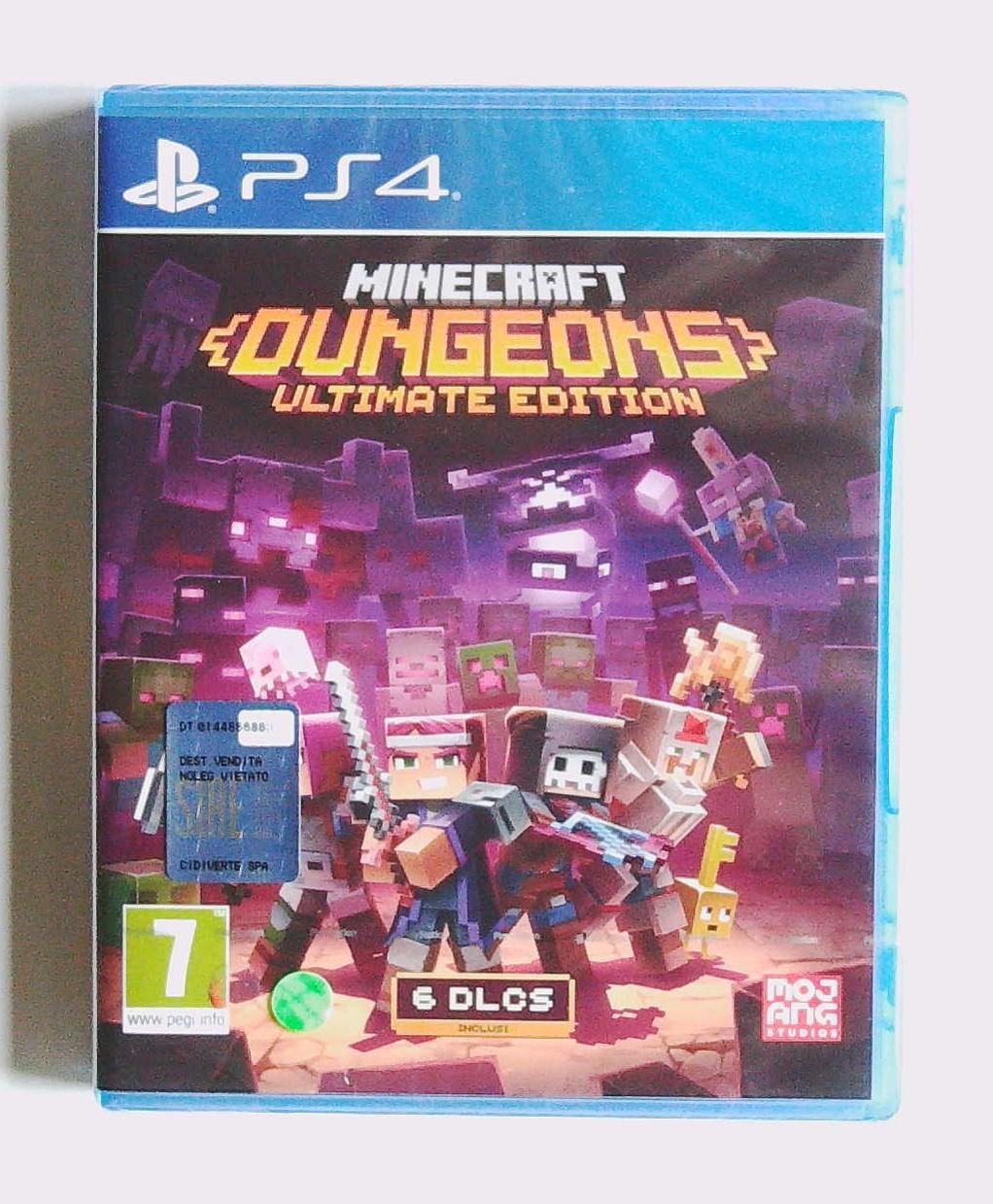 PS4 : MINECRAFT DUNGEONS : ULTIMATE DUNGEONS - Nuovo, ITA ! PLAYSTATION 4 PS5