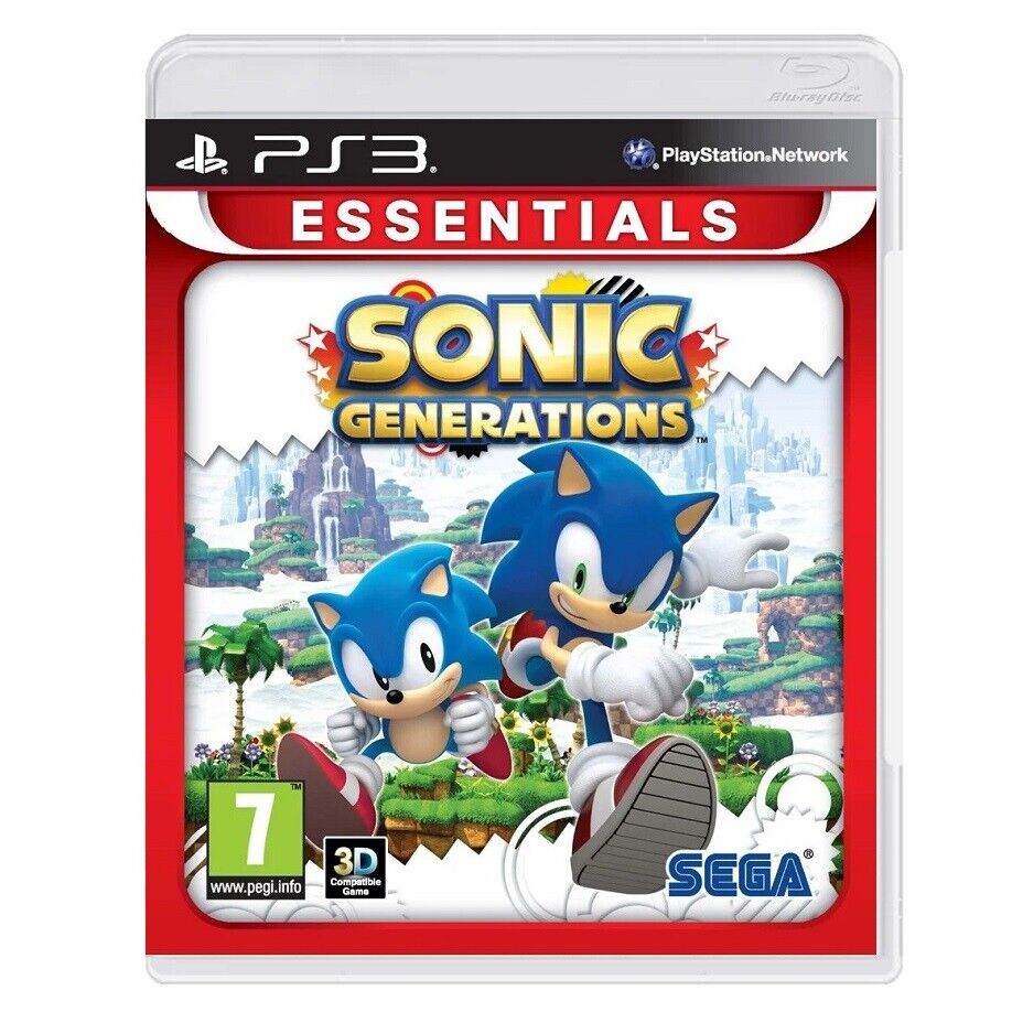 SONIC GENERATIONS ESSENTIALS PS3 VIDEOGIOCO PLAYSTATION 3 SEGA ITALIANO NUOVO