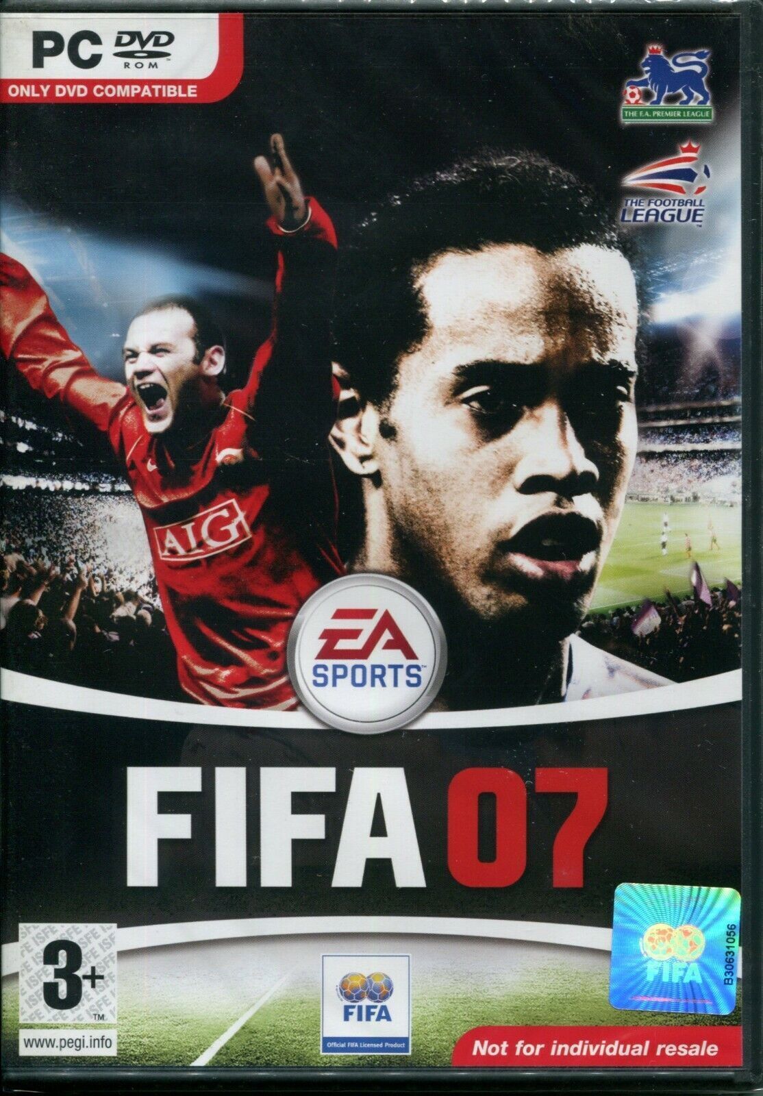 Fifa 07 EA Football Soccer Sports DVD ROM PC gioco per computer 3+ retrò