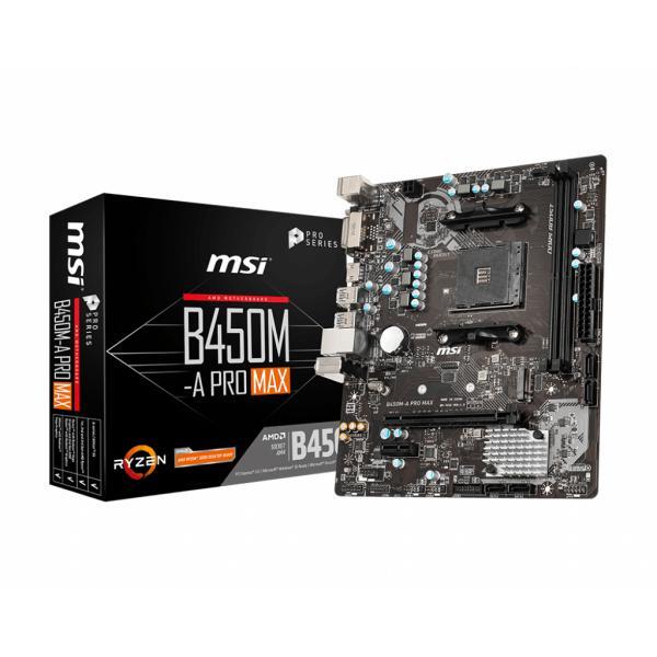 Msi Msi B450M-A Pro Max Scheda Madre Amd B450 Presa Am4 Micro Atx T_0009_5974741
