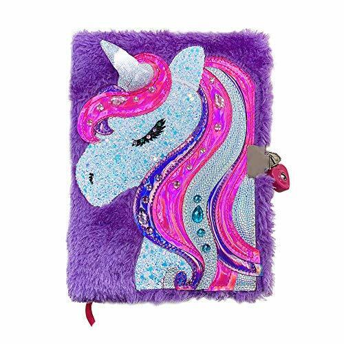 PowerKing Diario per Ragazze Unicorno diario e quaderno Scolastico con (B8f)