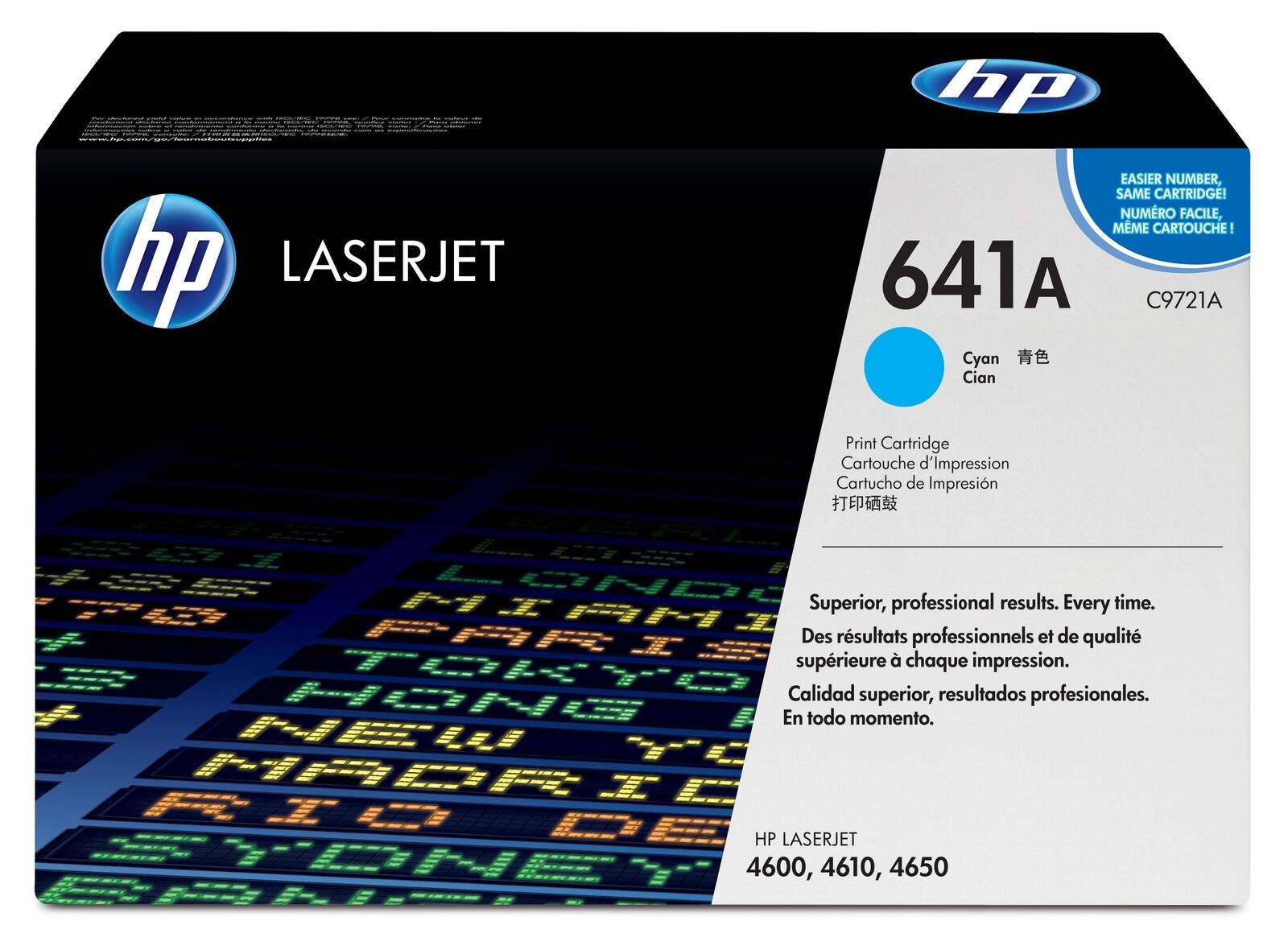 C9721A Hp Toner Ciano 8000 Pagine Per Clj 4600 Serie