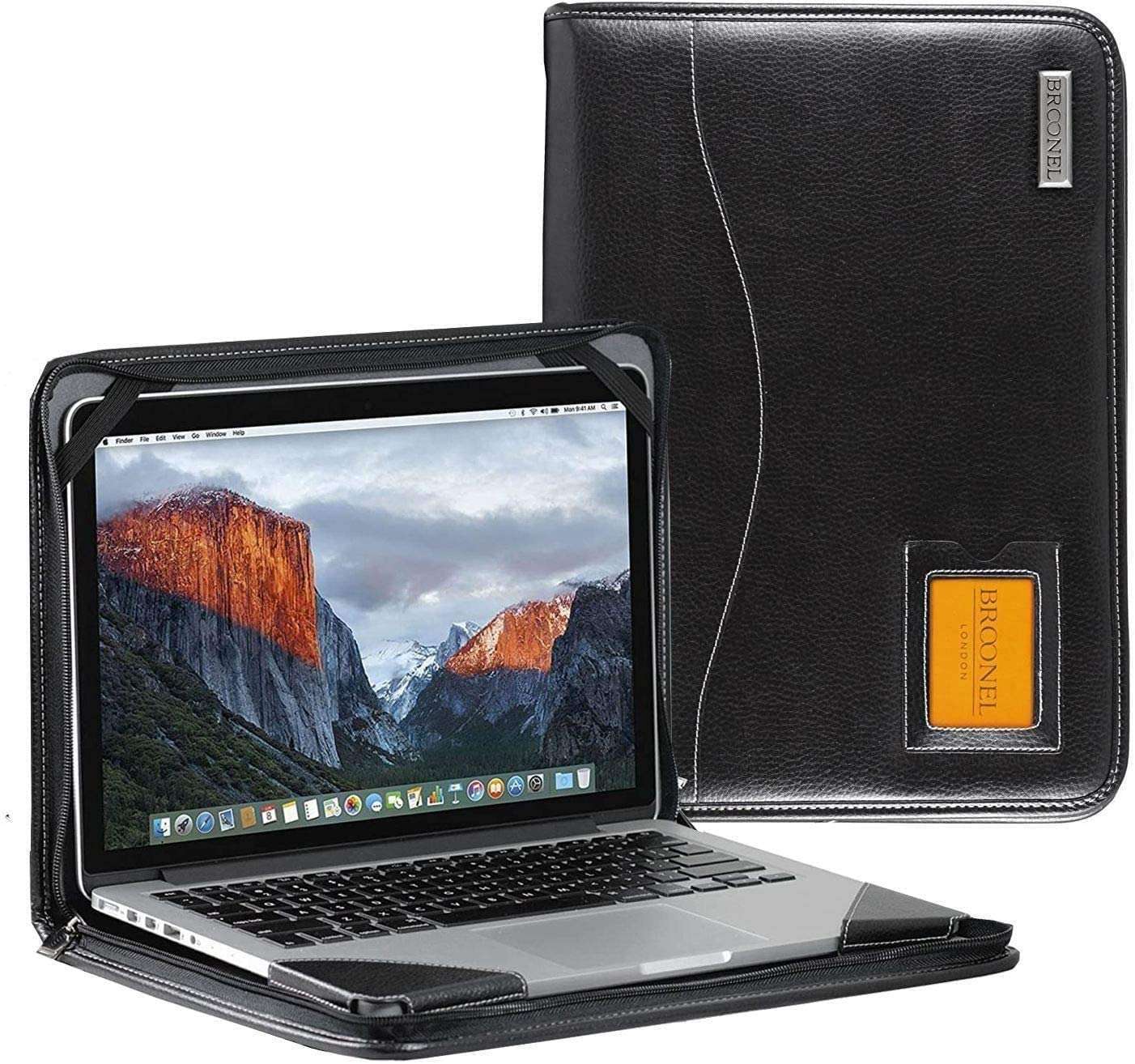 Broonel Black Leather Case For Bmax 2 in 1 13.3" Touchscreen Laptop