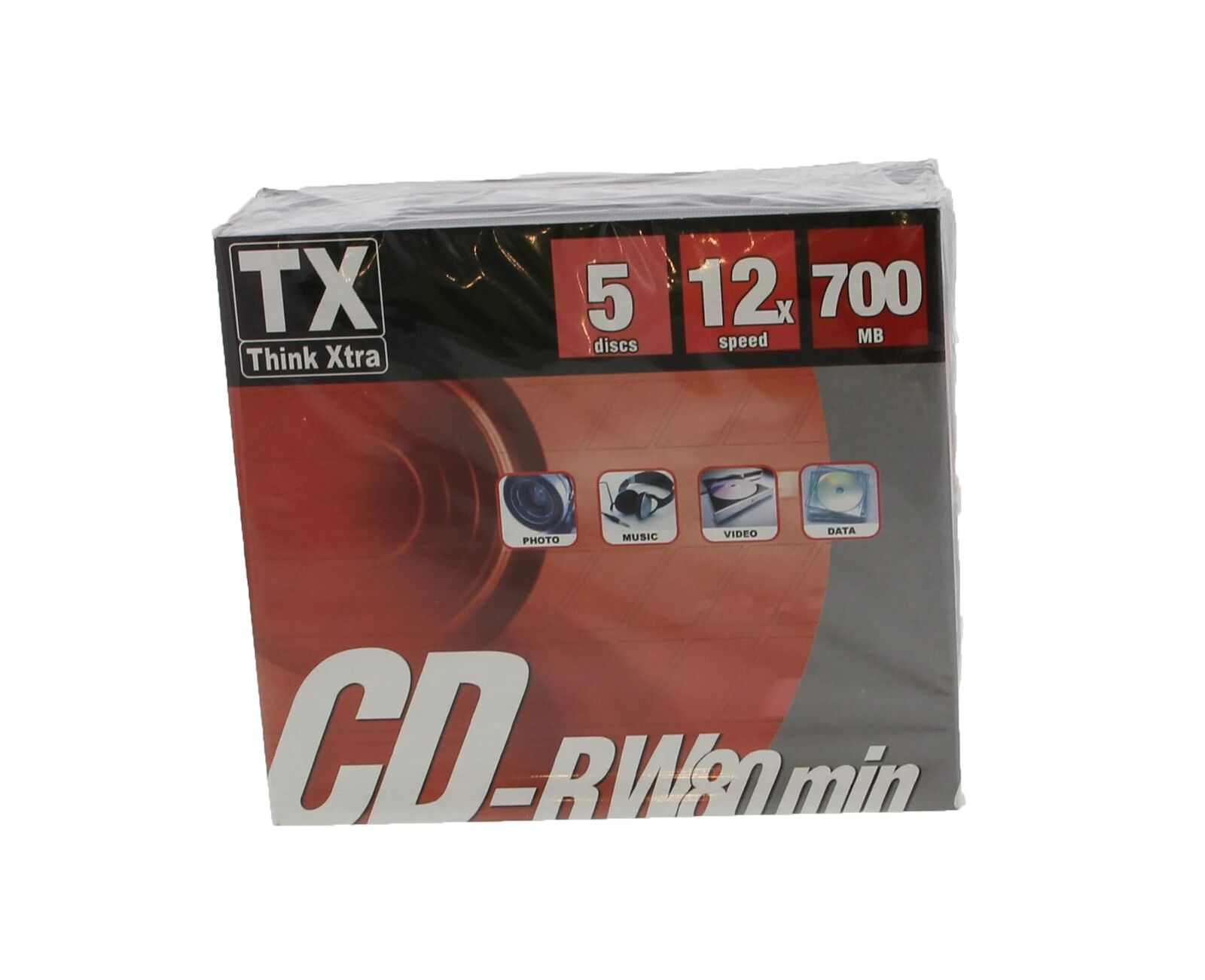 Pack De 5 Cdw Tx 80 Min Vitesse 12X