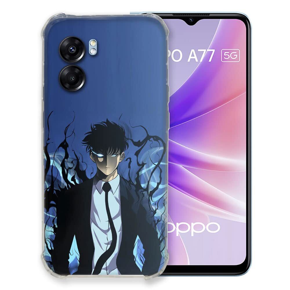 Cover per Oppo A77 5G Manga Solo Leveling Sung Blu (w6m)