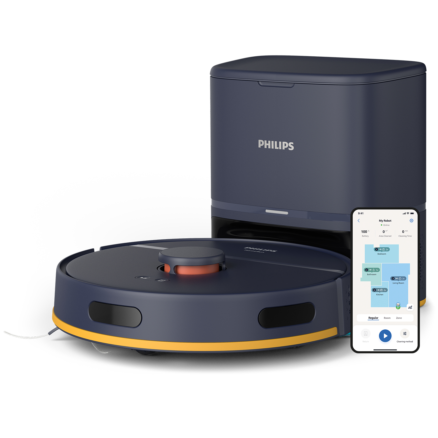 ASPIRAPOLVERE ROBOT PHILIPS XU2100/ ASPIRA E LAVA CON SVUOTAMENTO AUTOM 1244270