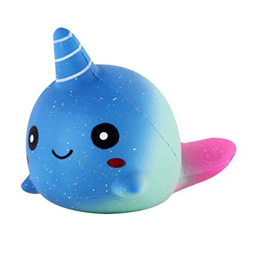 ANBOOR 3.5" Squishies Lento Aumento Whale Giocattolo Kawaii Squishies (Y8U)