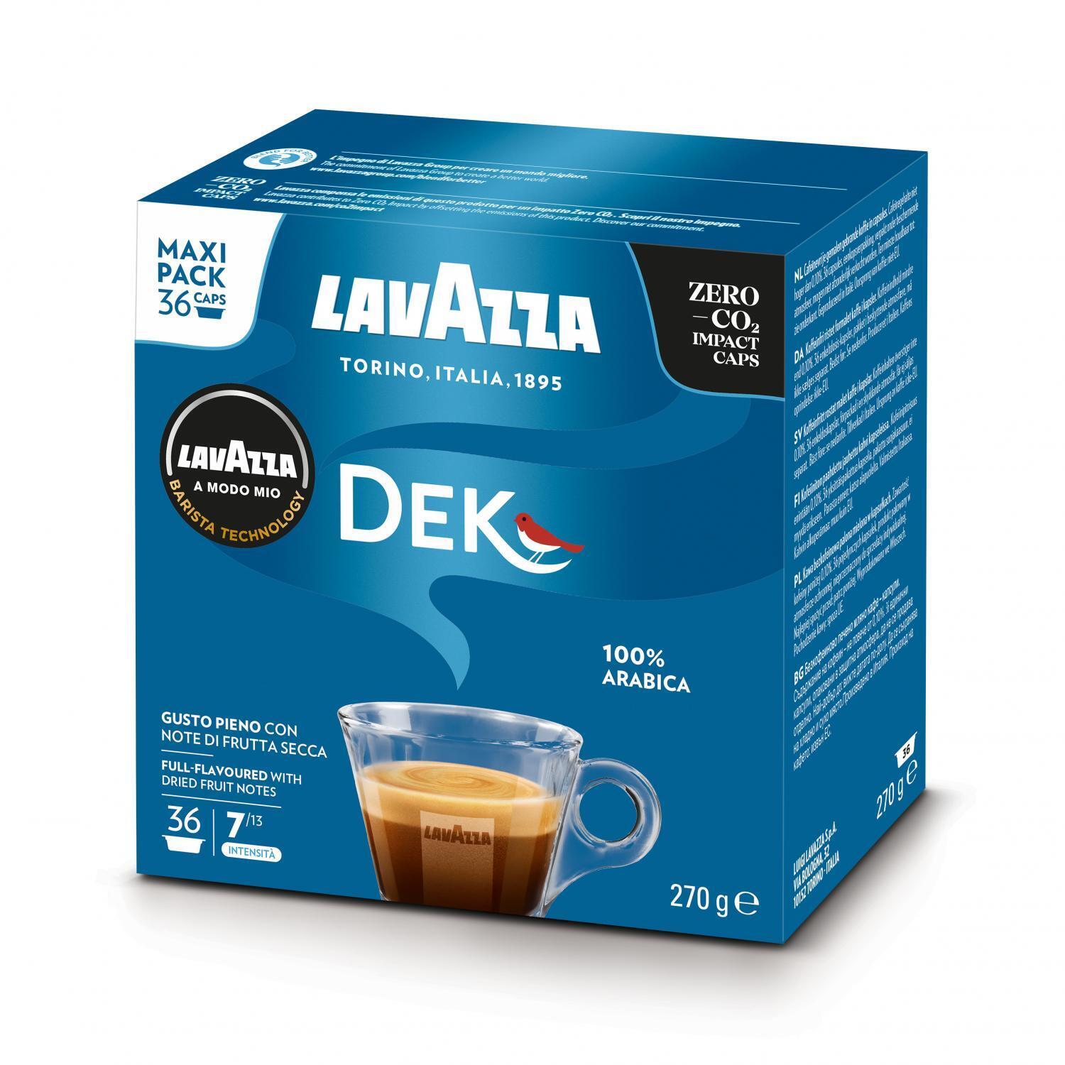 Capsule Caffè A Modo Mio Dek Cremoso Confezione da 36 pz 8272 LAVAZZA