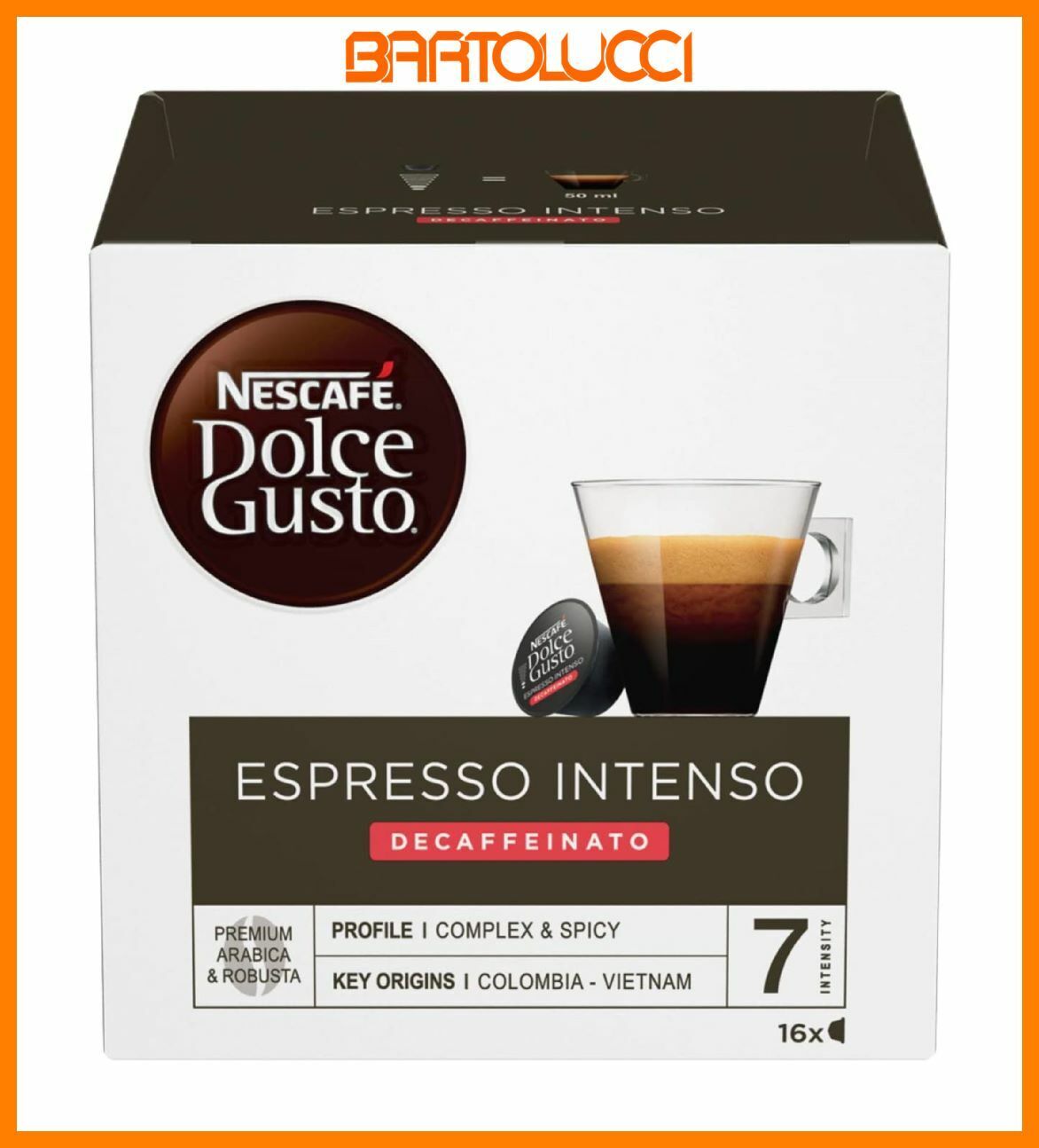 Nescafé Dolce Gusto Caffè Espresso Decaffeinato, 16 Capsule