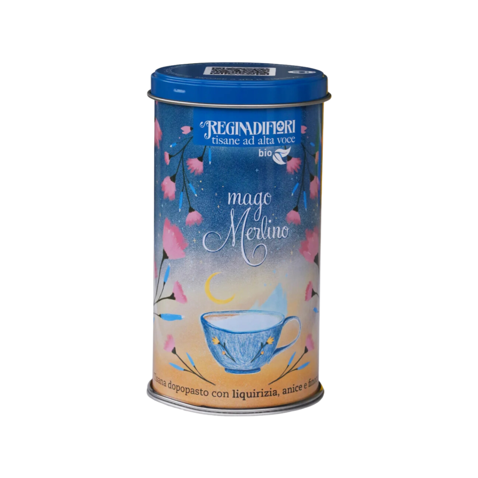 Tisane ad Alta Voce Regina di Fiori Mago Merlino Latta 12 Filtri Liquirizia