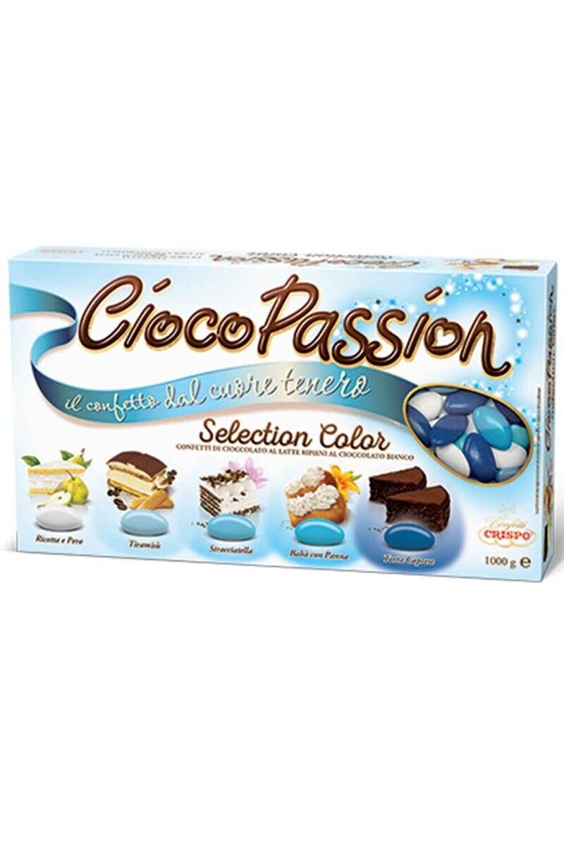 CONFETTI CIOCOPASSION SFUMATI AZZURRI VARI GUSTI 1KG