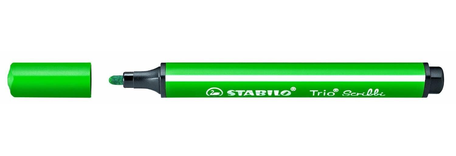 Felt Tip Pen - STABILO Trio Scribbi box of 5 green