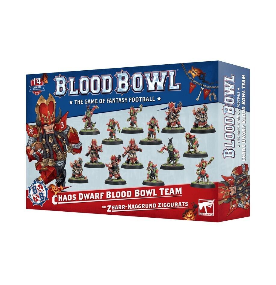 CHAOS DWARF BLOOD BOWL TEAM set di 14 miniature WARHAMMER età 12+