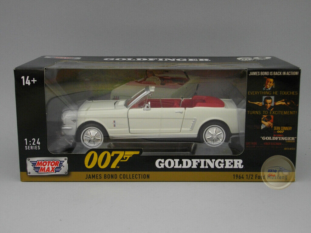 Ford 1/2 Mustang Convertible (1964) Motormax James Bond Series 1:24 - MX79852JC