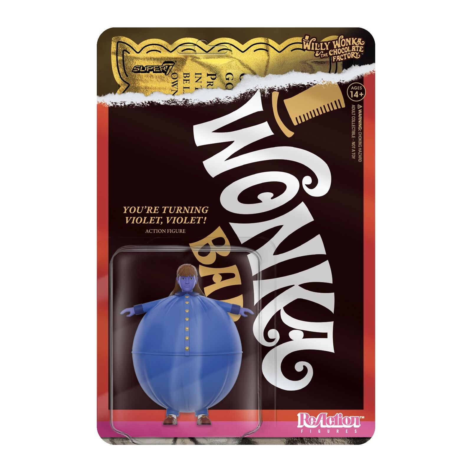 Super7 Willy Wonka & The Chocolate Factory Reaction Figures Wave 03 - Violet Bea
