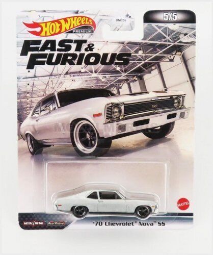 MATTEL HOT WHEELS HCP14 CHEVROLET - NOVA SS COUPE 1970 - FAST & FURIOUS - SILVER