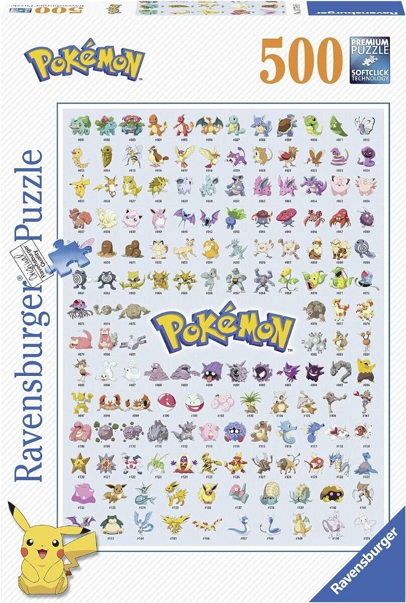 RAVENSBURGER - 151 primo POKEMON puzzle da 500 pezzi -  - RAV147816