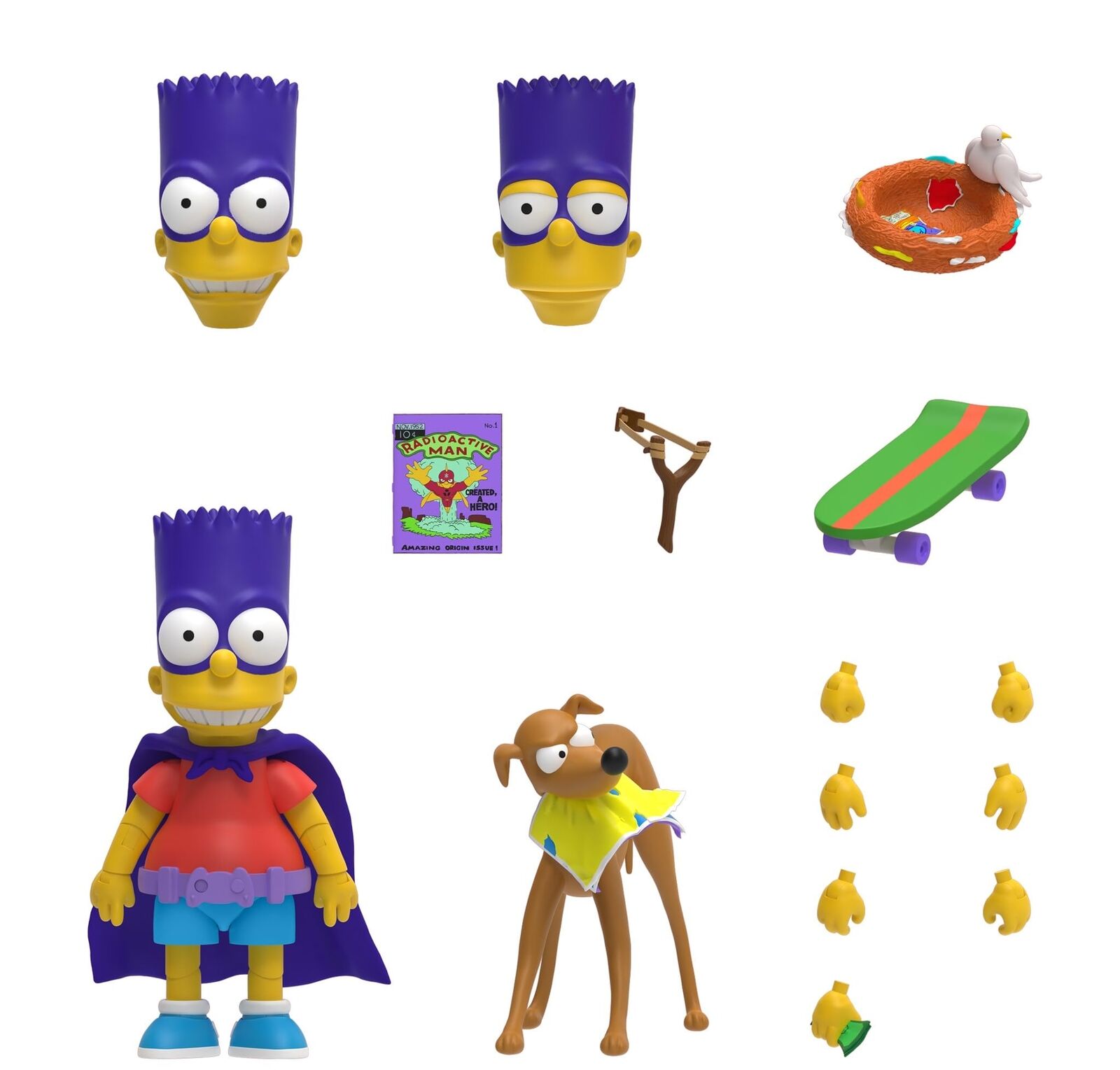 Super7 Ultimates The Simpsons Bartman - 7" The Simpsons Action Figure with Acces