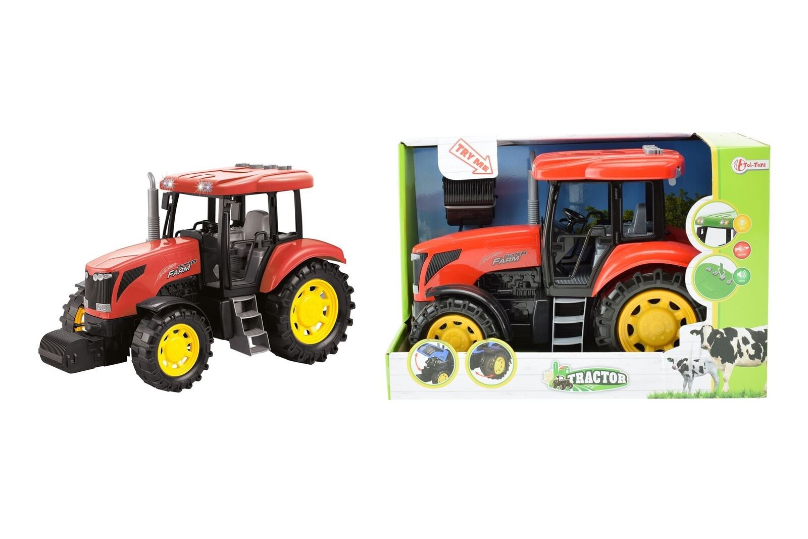 Toi-Toys- Tracteur de Luxe Figurine, 28095A, Multicolore