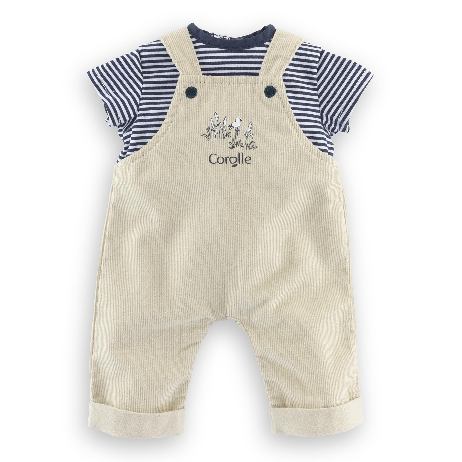 Corolle 9000110950 Mon Premier Poupon Shirt, Dungarees, Loire, for All 30 cm Bab