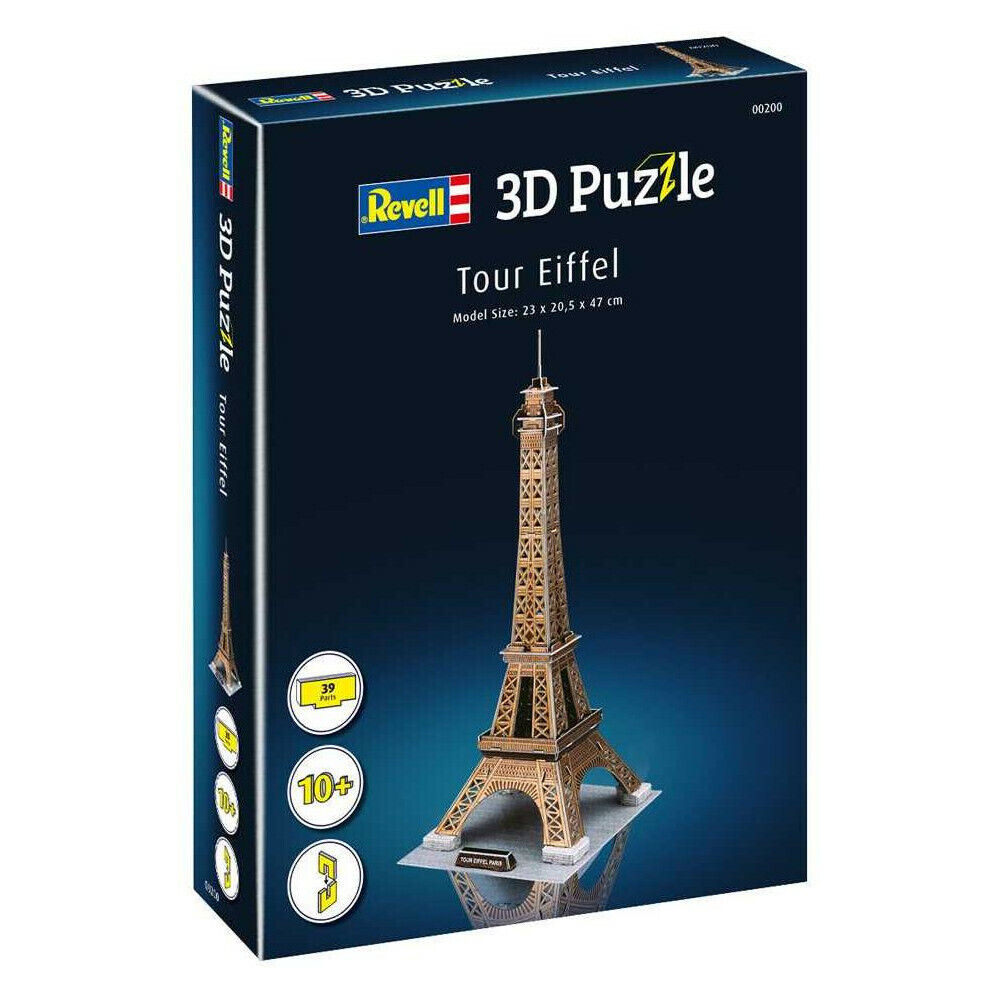 REVELL 3D PUZZLE - TOUR EIFFEL  39 PARTI  23x20,5x47cm   ETA' 10+  ART 00200