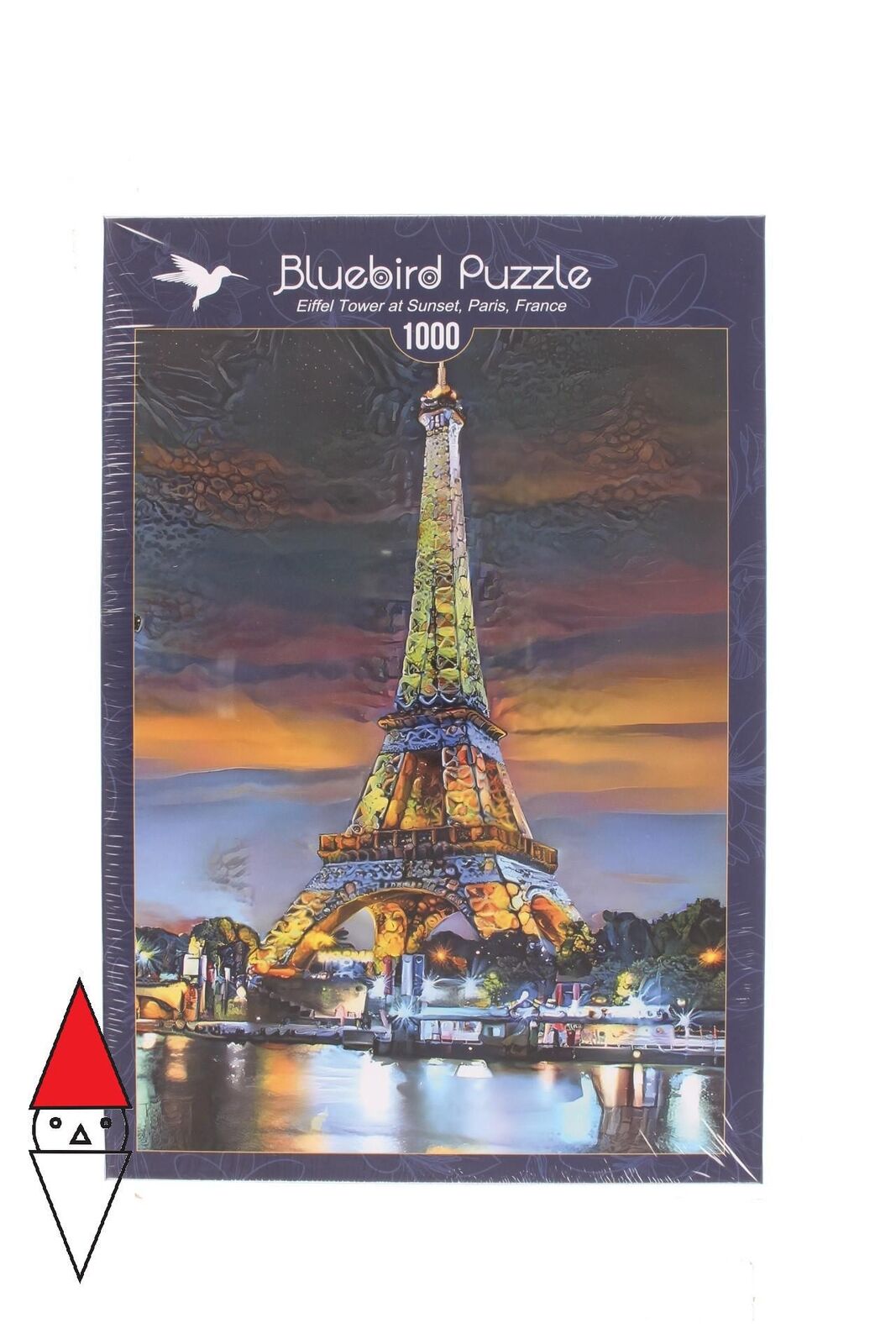 PUZZLE PAESAGGI BLUEBIRD EIFFEL TOWER AT SUNSET PARIS FRANCE 1000 PZ