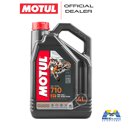 MOTUL 710 2T OLIO MOTORE 100% SINTETICO MISCELA PER MOTO E SCOOTER 2T 4 LITRI