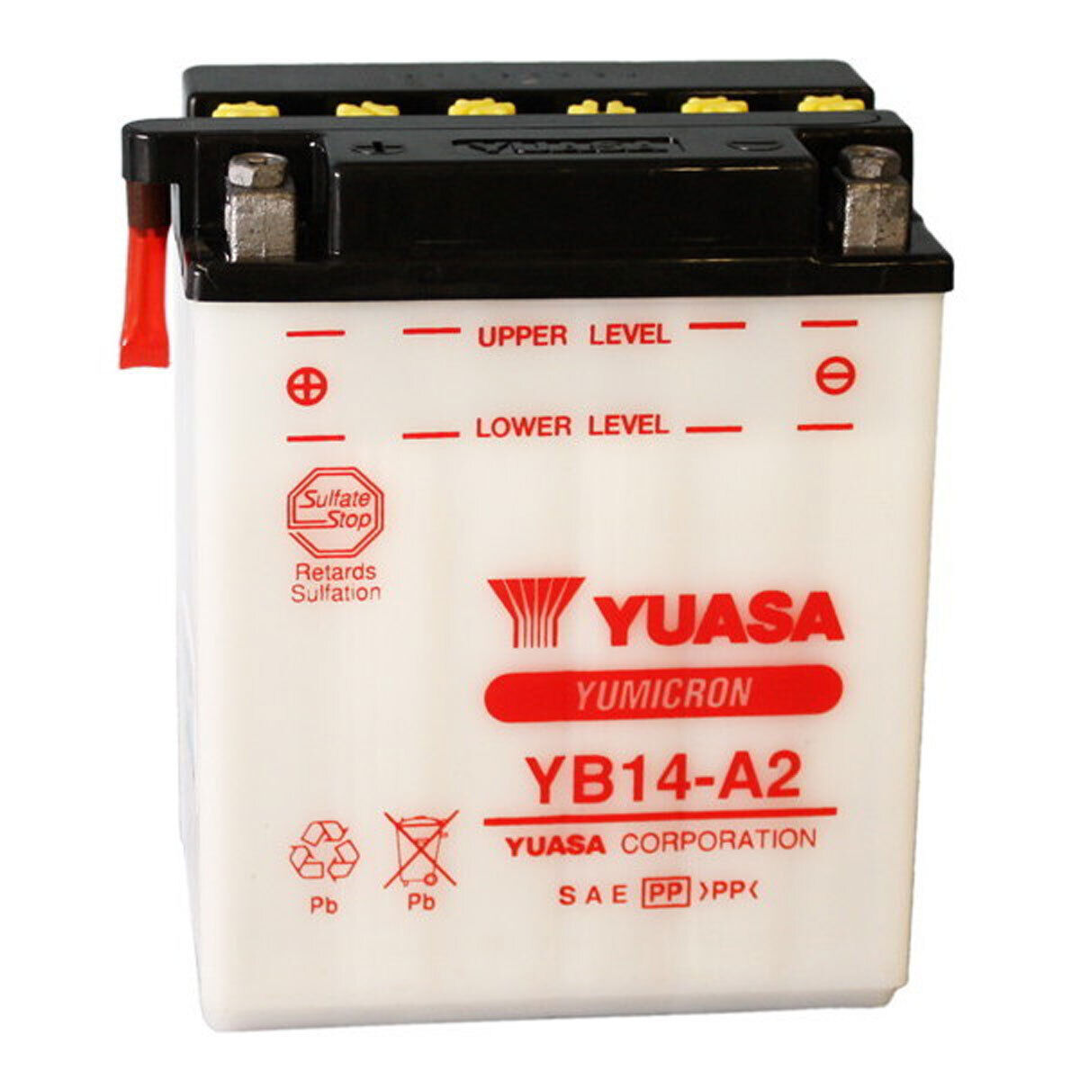 BATTERIA YUASA YB14-A2 14AH SENZA   POLARIS 330 TRAIL BOSS 2003-2005