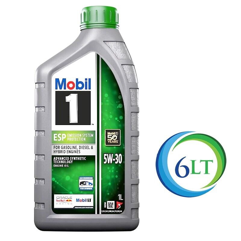 KIT 6 Lt Olio Motore MOBIL 1 ESP 5W30 ACEA C3 OV 040 1547 – D30 / G30