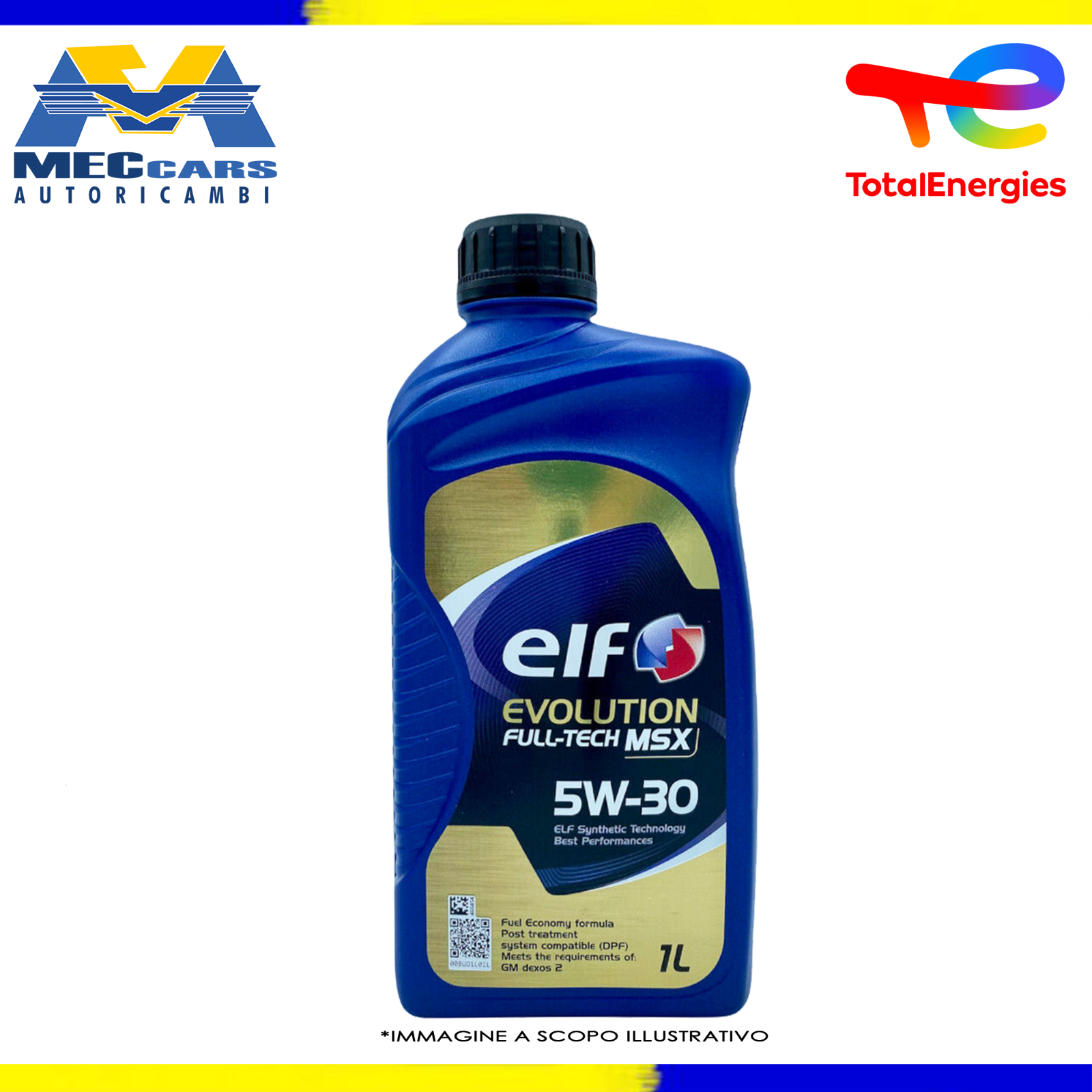 1 LITRO ELF EVOLUTION FULL-TECH MSX 5W30 OLIO MOTORE SINTETICO RENAULT DACIA VW