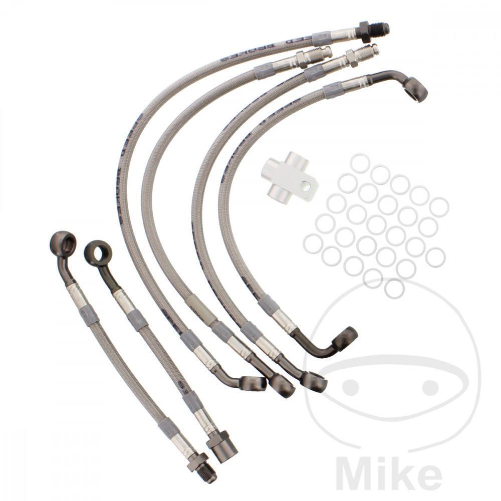 STAHLFLEX KIT TUBI FRENO REPLICA ORIGINALE per BMW 1200 K RS 1997-2000