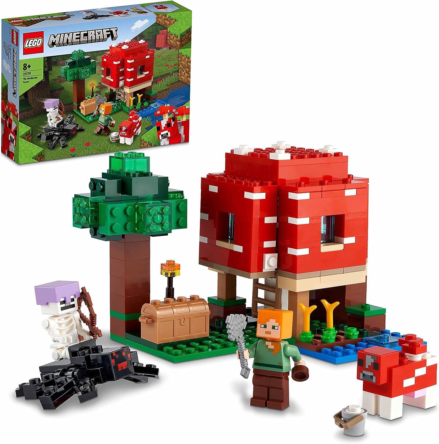 LEGO Minecraft The Mushroom House Toy for Kids 21179