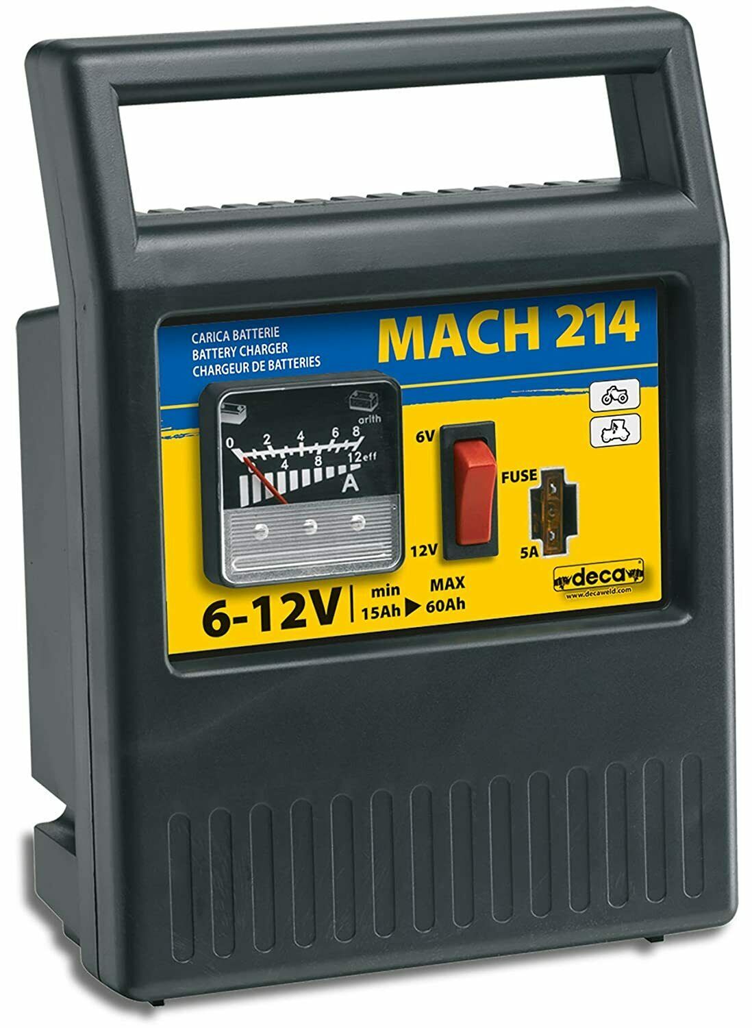 CARICABATTERIA PORTATILI MACH 119 12V 10-120AH mm.225x160x95 - FER 414487