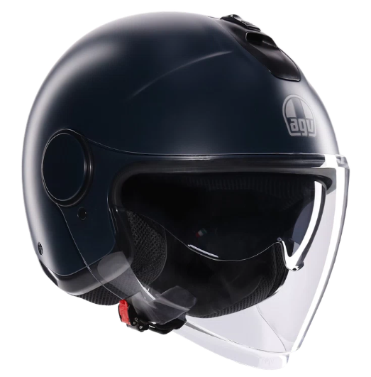CASCO MOTO JET AGV HELMETS ETERES E2206 MONO COLOR OTTANIO OPACO TAGLIA XS