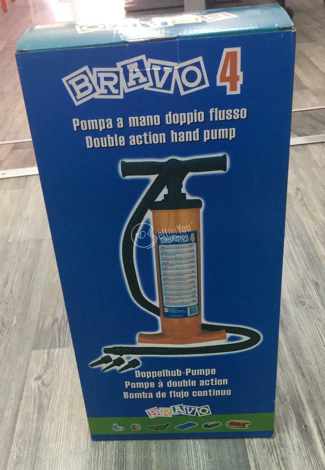 POMPA A MANO DOPPIO FLUSSO BRAVO 4 CODICE 6120040 HOBBY CAMPEGGIO ACCESSORI