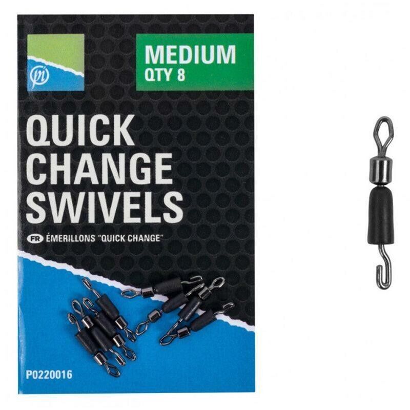 PRESTON QUICK CHANGE SWIVELS - SMALL