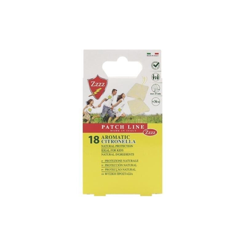 1 CONFEZIONE 18 PATCH REPELLENTE NATURALE CITRONELLA ANTIZANZARE EUCALIPTO GERAN